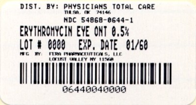 Erythromycin Carton Label (Package Label)